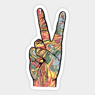 Peace Out Sticker